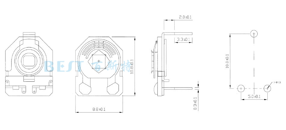 陶瓷可調(diào)電阻RM085G-V6 陶瓷可調(diào)電阻RM085G-V6